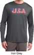 USA 3D Mens Moisture Wicking Long Sleeve Shirt
