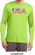 USA 3D Mens Moisture Wicking Long Sleeve Shirt