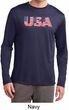 USA 3D Mens Moisture Wicking Long Sleeve Shirt