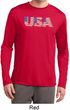 USA 3D Mens Moisture Wicking Long Sleeve Shirt