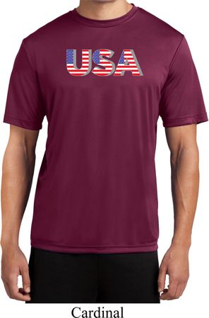 USA 3D Mens Moisture Wicking Shirt