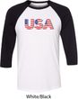 USA 3D Mens Raglan Shirt
