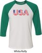 USA 3D Mens Raglan Shirt