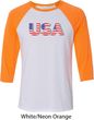 USA 3D Mens Raglan Shirt