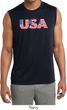 USA 3D Mens Sleeveless Moisture Wicking Shirt
