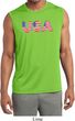 USA 3D Mens Sleeveless Moisture Wicking Shirt