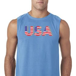 USA 3D Mens Sleeveless Shirt