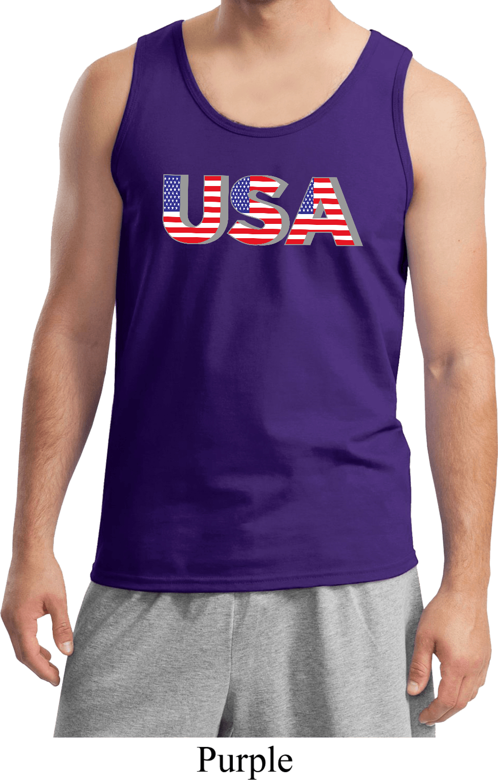 USA 3D Mens Tank Top USA 3D Mens Shirts