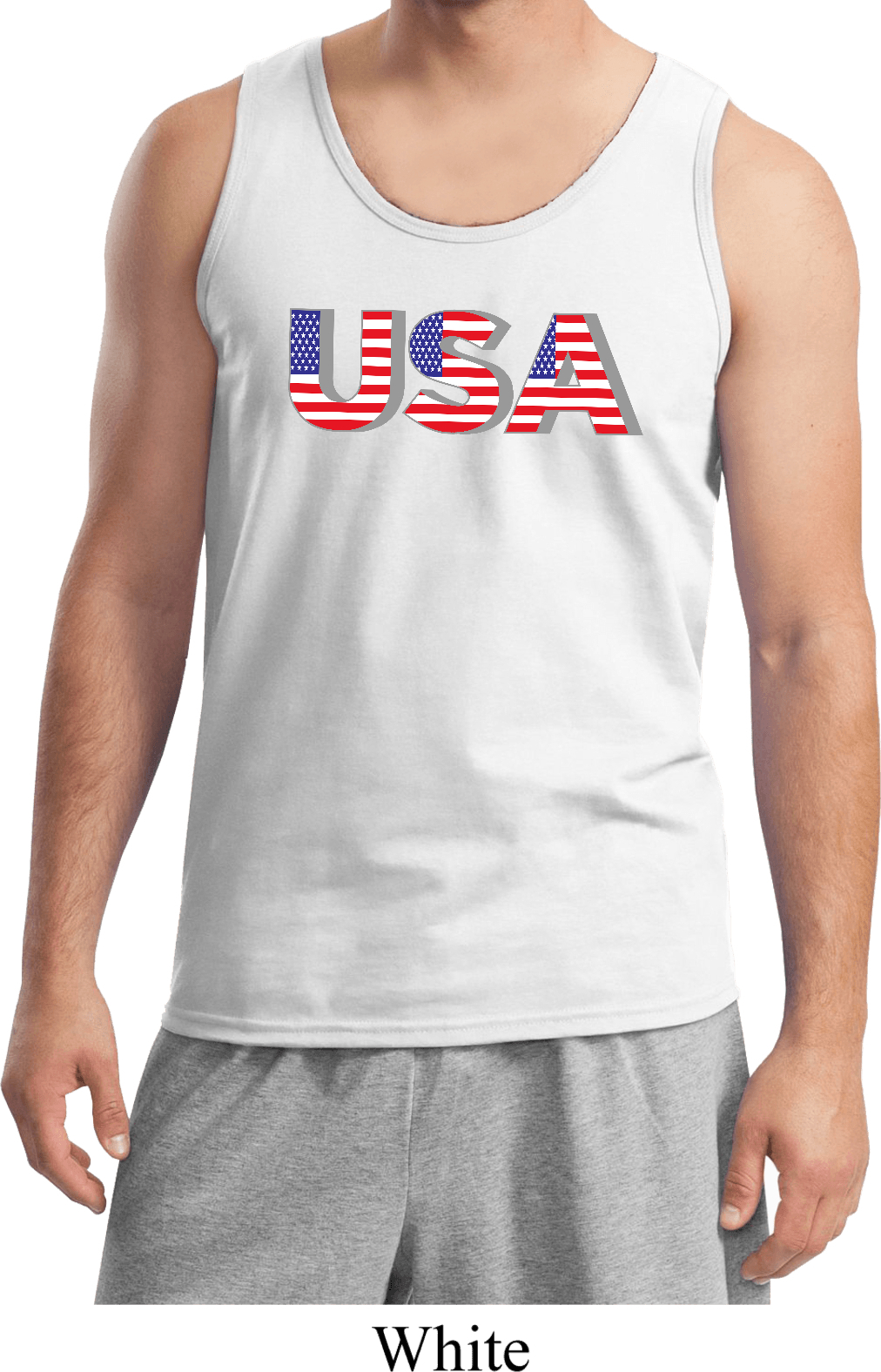 USA 3D Mens Tank Top USA 3D Mens Shirts