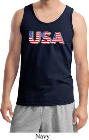 USA 3D Mens Tank Top