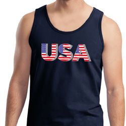 USA 3D Mens Tank Top