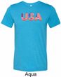 USA 3D Mens Tri Blend Crewneck Shirt