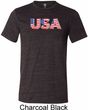 USA 3D Mens Tri Blend Crewneck Shirt