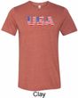 USA 3D Mens Tri Blend Crewneck Shirt