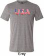 USA 3D Mens Tri Blend Crewneck Shirt