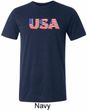 USA 3D Mens Tri Blend Crewneck Shirt