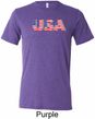 USA 3D Mens Tri Blend Crewneck Shirt