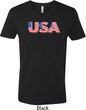 USA 3D Mens V-Neck Shirt