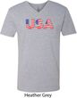USA 3D Mens V-Neck Shirt