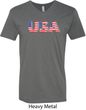 USA 3D Mens V-Neck Shirt