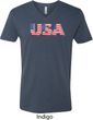 USA 3D Mens V-Neck Shirt