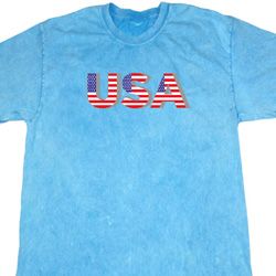 USA 3D Mineral Tie Dye Shirt