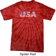 USA 3D Spider Tie Dye Shirt