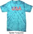 USA 3D Spider Tie Dye Shirt