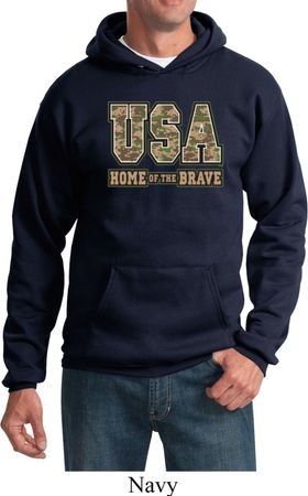 USA Home of the Brave Hoodie
