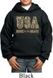 USA Home of the Brave Kids Hoodie