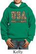 USA Home of the Brave Kids Hoodie