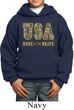 USA Home of the Brave Kids Hoodie