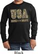 USA Home of the Brave Kids Long Sleeve Shirt