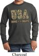 USA Home of the Brave Kids Long Sleeve Shirt