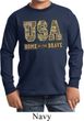 USA Home of the Brave Kids Long Sleeve Shirt