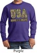 USA Home of the Brave Kids Long Sleeve Shirt