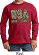 USA Home of the Brave Kids Long Sleeve Shirt