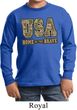 USA Home of the Brave Kids Long Sleeve Shirt