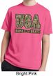 USA Home of the Brave Kids Moisture Wicking Shirt