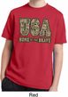USA Home of the Brave Kids Moisture Wicking Shirt