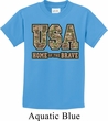 USA Home of the Brave Kids Shirt