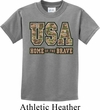 USA Home of the Brave Kids Shirt