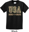 USA Home of the Brave Kids Shirt