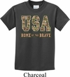 USA Home of the Brave Kids Shirt