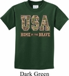 USA Home of the Brave Kids Shirt