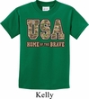 USA Home of the Brave Kids Shirt