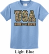 USA Home of the Brave Kids Shirt