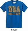 USA Home of the Brave Kids Shirt