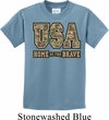 USA Home of the Brave Kids Shirt