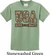 USA Home of the Brave Kids Shirt